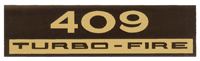 Full Size  Valve Cover Decal 409 Turbo Fire