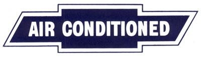 Air Conditioning Window Decal