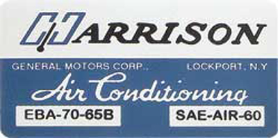 A/C Firewall Box Labels