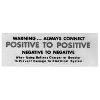 64-72 Battery Warning Decal