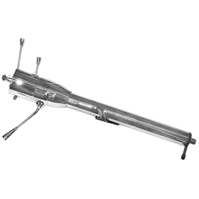 58 Chevrolet Car w/Column Shift, Ididit Chrome Steel Tilt Steering Column w/Levers