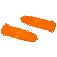59 Chevrolet Full Size Passenger Car Amber Park Light Lenses, Pair