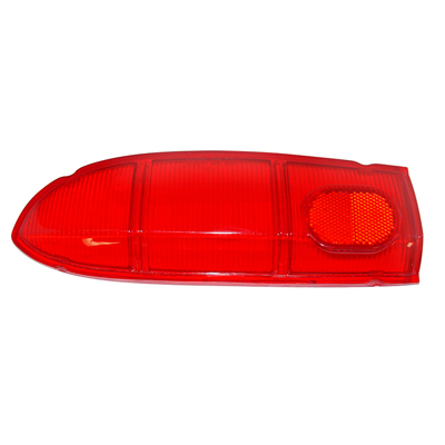 59 Chevrolet Full Size Wagon & El Camino or Sedan Delivery, LH Outer Tail Light Lens, Red
