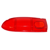 59 Chevrolet Full Size Wagon & El Camino or Sedan Delivery, LH Outer Tail Light Lens, Red