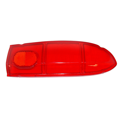 59 Chevrolet Full Size Wagon & El Camino or Sedan Delivery, RH Outer Tail Light Lens, Red