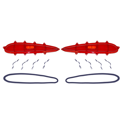 59 Impala Tail Light Lens, Lens Trim, and Gasket Set