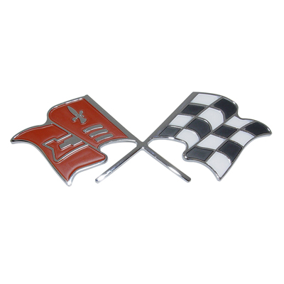 59 Chevrolet Fullsize Passenger Car Continental Kit Cross Flags