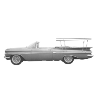 59 Chevrolet Impala 2 DR Hardtop/Conv. LH Upper 1/4 Panel Side Moldings