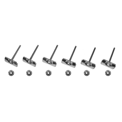 59-60 Chevrolet Fullsize Passenger Upper Windshield Molding Clips-6 Pc