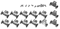 59-60 Chevrolet Fullsize Passenger Upper Windshield Molding Clips-6 Pc