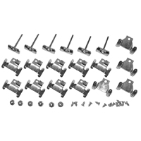 59-60 Chevrolet Fullsize Passenger Windshield Molding Clip Kit, Complete