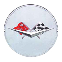 59-60 Chevrolet Fullsize Passenger Car Hub Cap Spinner Emblems Black