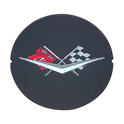 59-60 Chevrolet Fullsize Passenger Car Hub Cap Spinner Emblems Black