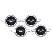 59-60 Chevrolet Fullsize Passenger Car Hub Cap Spinner Set-Black