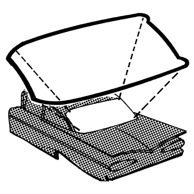 59-60 Chevrolet Fullsize Passenger Sedan Rear Window Seal