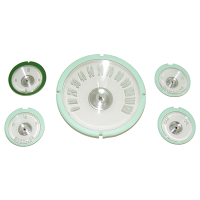 59-60 Chevrolet Full Size Car - Instrument Cluster Lens Set, w/Westclox