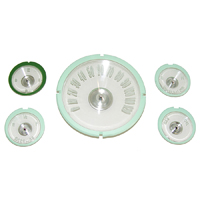 59-60 Chevrolet Full Size Car - Instrument Cluster Lens Set, w/Westclox