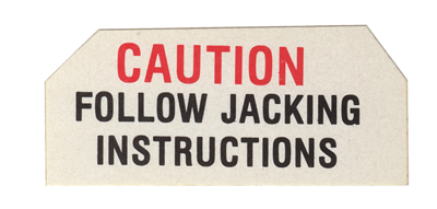 59-61 Full Size Jack Base Decal