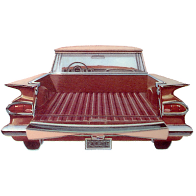 59-60 Chevrolet Fullsize El Camino Smoked Back Glass