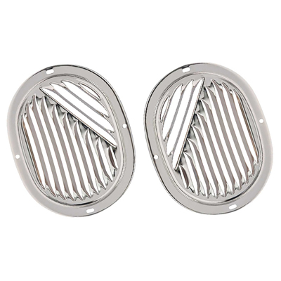 59-63 Chevrolet Fullsize Kick Panel Vent Grills PR