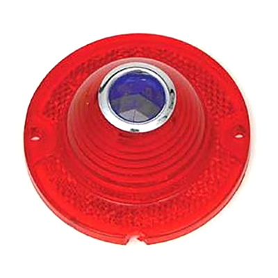 60-61 Chevrolet Full Size Passenger Car Tail Light Lens, W/ Blue Dot