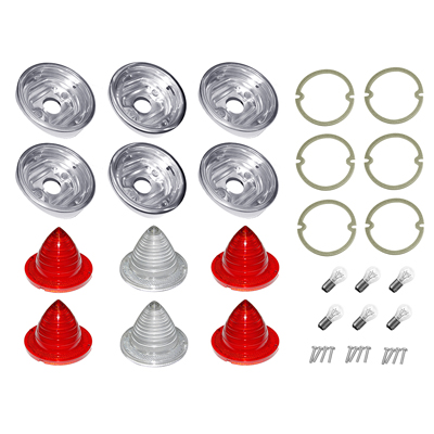 60 Chevrolet Impala Tail Light Kit, W/ Housings.