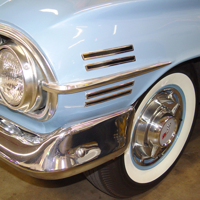 60 Chevrolet Fullsize Passenger Car Fender Side Louver Set