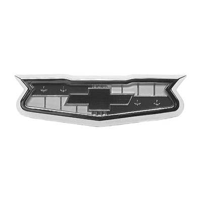 60 Chevrolet El Camino/Wagon V8 283 Tailgate/Trunk Emblem W/ Bezel