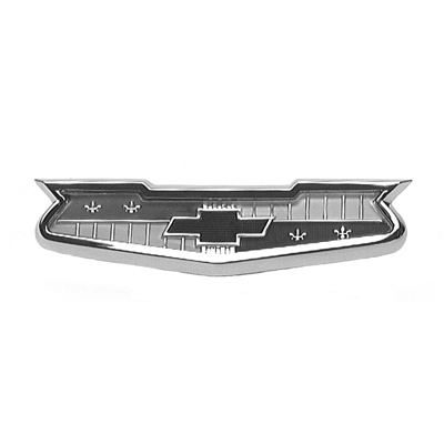 60 Chevrolet Fullsize Passenger Car 6 Cyl Trunk Emblem Complete
