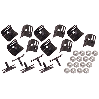 60 Chevrolet Fullsize Passenger Rear Deck Panel Clip Set-O.E. Type