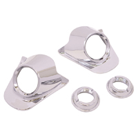 60 Chevrolet Passenger Car Wiper Tower Bezel Kit, Chrome