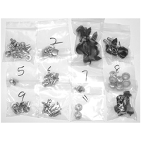 58 Chevrolet Passenger Car Grill Hardware Kit, 52 Pieces