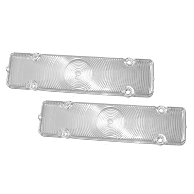 61 Chevrolet Full Size Passenger Car Clear Park Light Lenses, Pair