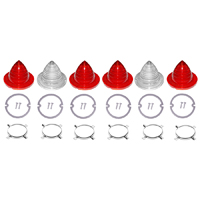 61 Impala Tail Light/Back Up Light Lens Trim and Gasket Set