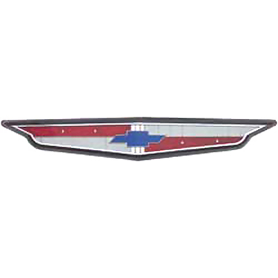 61 Chevrolet Full Size Passenger Car Grill Emblem-6 CYL