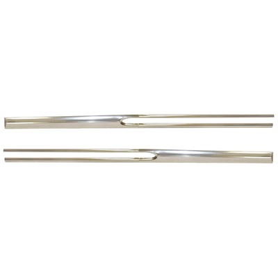 61 Impala 2 DR, 3 PCS Door Moldings, W/ Connector Clips