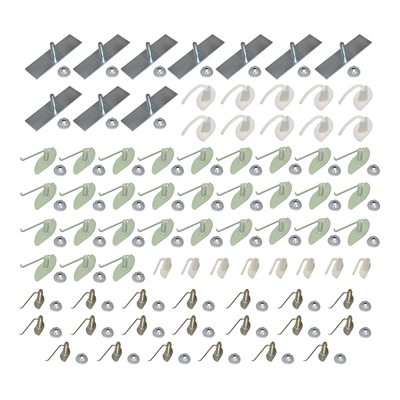 61 Chevrolet 2DR Impala Complete Side Molding Clip Set