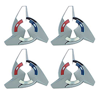 61 Chevrolet Fullsize Passenger Car Hub Cap Spinners-4 Pc Set