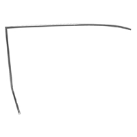 61 Chevrolet Fullsize 2 Dr Hardtop LH Chrome Door Window Frame