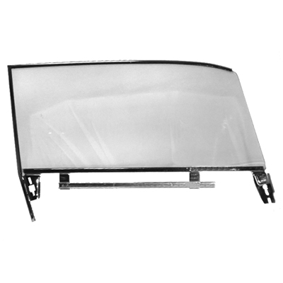 61 Chevrolet Fullsize 2 Dr Hardtop Tint Door Glass Assembly, RH