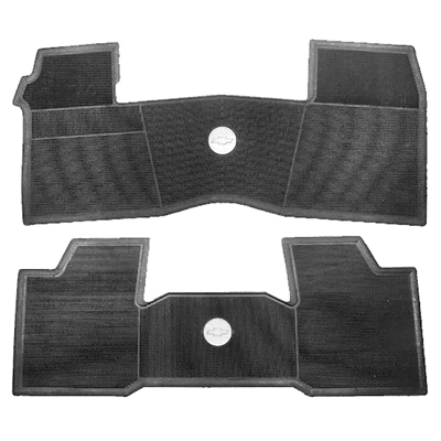 61-64 Chevrolet Fullsize 2Pc Fawn Original Style Floor Mat