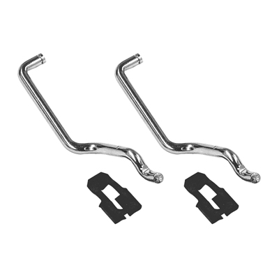 61-64 Chevrolet Full Size Car Door Lock Rods w/Clips, LH & RH, pair