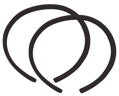 61-72 Chevrolet Fullsize Universal Interior Door Jamb Windlace, Dark Blue, 2-28