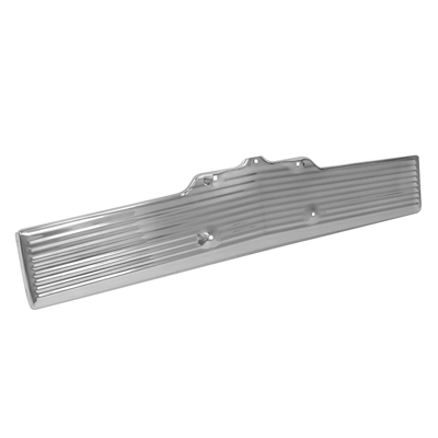 62 Chevrolet Full Size Passenger Car Front License Plate Panel, W/ Bright Finished Aluminum