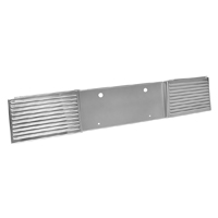 62 Chevrolet Full Size Passenger Car Rear License Plate Panel, W/ Bright Finished Aluminum