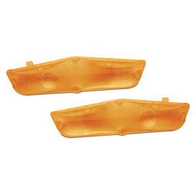 62 Chevrolet Full Size Passenger Car Amber Park Light Lenses, Pair