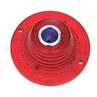 62 Chevrolet Full Size Passenger Car Tail Light Lens, W/ Blue Dot