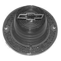 62 Chevrolet Full Size Passenger Car Tail Light Lens Red W/ Blue Bow Tie