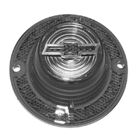 62 Chevrolet Full Size Passenger Car Backup Light Lens, W/ Bow-Tie