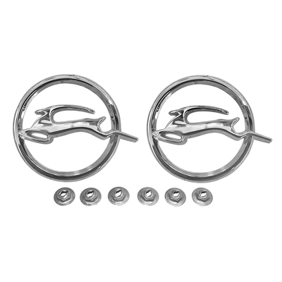 62 Chevrolet Impala Rear Quarter Emblems